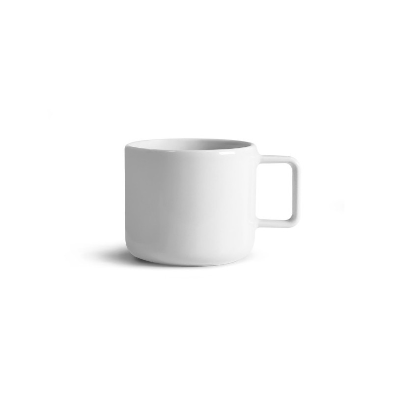 Mug céramique blanche brillante 250ml - LOUISE
