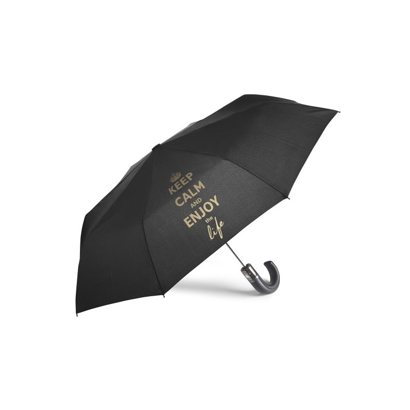 Parapluie pliable poignée PU courbe