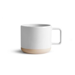 Mug céramique blanche brillante 250ml - LOUNA