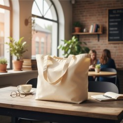 Sac shopping coton bio 280g JEANNETTECouleur:naturel