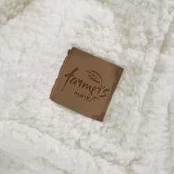 Plaid polyester recyclé 350g POLORISCouleur:naturel