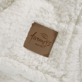 Plaid polyester recyclé 350g POLORISCouleur:naturel