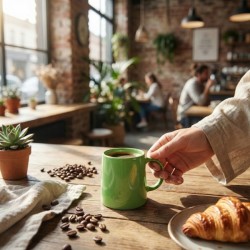 MUG céram. 80ml LAUREL c.