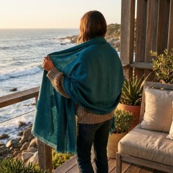 Plaid frangé bio 230g