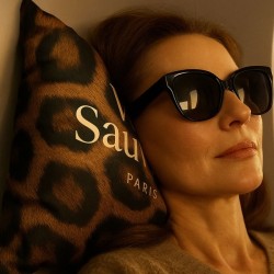 Coussin de voyage polyester recyclé 170g (toucher velours)