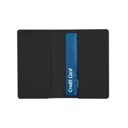 Porte-cartes double cuir régénéré