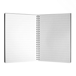 Cahier à spirale cuir régénéré