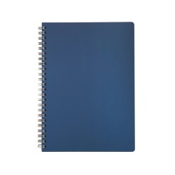 Cahier à spirale cuir régénéré