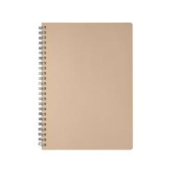 Cahier à spirale cuir régénéré