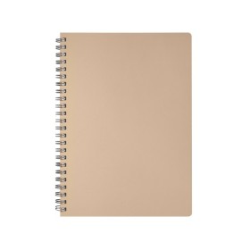 Cahier à spirale cuir régénéré