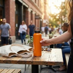 Bouteille aluminium recyclé 1000ml