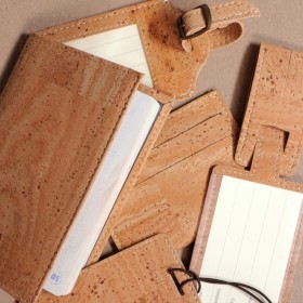 Porte-étiquette bagage liège