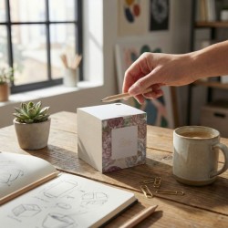 Bloc cube/crayon bois