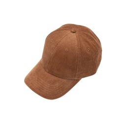 Casquette velours 6 pans