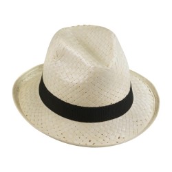 Chapeau paille blanche DOULOS