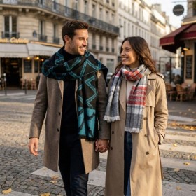 Écharpe jacquard 280g