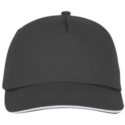 Casquette sandwich 5 panneaux StyxCouleur:Gris storm