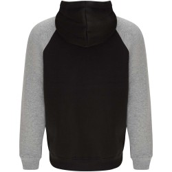 Sweat à capuche Badet unisexe bicoloreCouleur:Noir / Gris