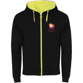 Veste de survêtement Fuji unisexeCouleur:Noir / Jaune fluo