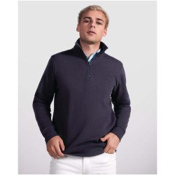Pull zippé Aneto avec fermeture quart de zipCouleur:Bleu marine