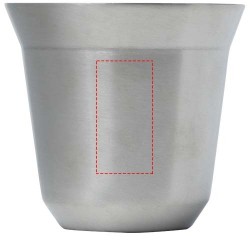 Ensemble de tasses à espresso en acier inoxydable Duo de 80 ml certifié RCSCouleur:Argent