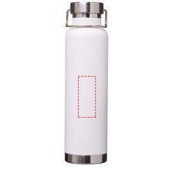 Bouteille avec isolation sous vide Astra de 650 ml en cuivre et acier inoxydable recyclé certifié RCSCouleur:Blanc
