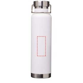 Bouteille avec isolation sous vide Astra de 650 ml en cuivre et acier inoxydable recyclé certifié RCSCouleur:Blanc