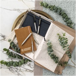 Carnet de notes A5 en cuir AtlanaCouleur:Marron