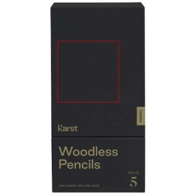 Ensemble de crayons graphite 5 pièces K’arst® 2B sans boisCouleur:Gris