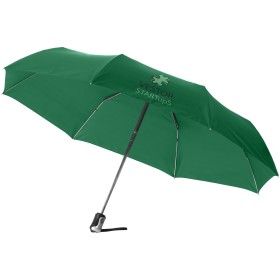 Parapluie 21.5" 3 sections ouverture fermeture automatique AlexCouleur:Vert