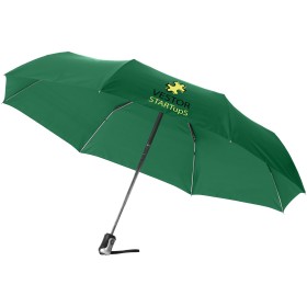 Parapluie 21.5" 3 sections ouverture fermeture automatique AlexCouleur:Vert