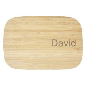 Boîte repas Tite en acier inoxydable avec couvercle en bambouCouleur:Naturel / Argent