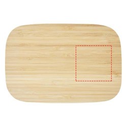 Boîte repas Tite en acier inoxydable avec couvercle en bambouCouleur:Naturel / Argent
