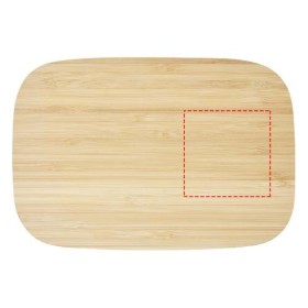 Boîte repas Tite en acier inoxydable avec couvercle en bambouCouleur:Naturel / Argent