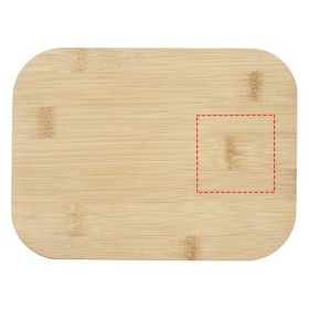 Boîte repas Roby en verre avec couvercle en bambouCouleur:Naturel / Translucide