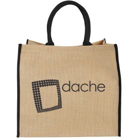 Grand sac shopping en jute Harry 25LCouleur:Naturel / Noir