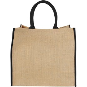 Grand sac shopping en jute Harry 25LCouleur:Naturel / Noir