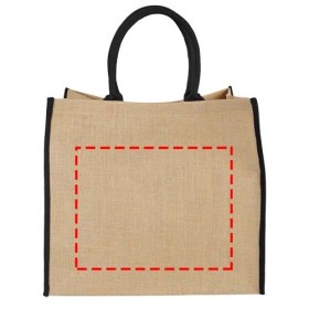 Grand sac shopping en jute Harry 25LCouleur:Naturel / Noir