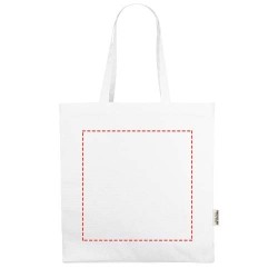 Sac shopping Odessa recyclé de 220 gr/m²Couleur:Blanc