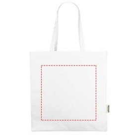 Sac shopping Odessa recyclé de 220 gr/m²Couleur:Blanc