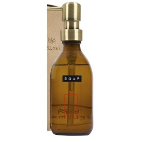 Distributeur de savon pour les mains de 200 ml et ensemble de bougies parfumées de 150g WELLmark Discovery - parfum de bambouCou