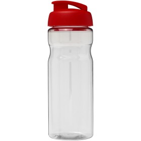 Bouteille de sport H2O Active® Base 650ml avec couvercle à clapetCouleur:Translucide / Rouge