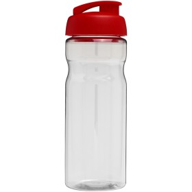 Bouteille de sport H2O Active® Base 650ml avec couvercle à clapetCouleur:Translucide / Rouge