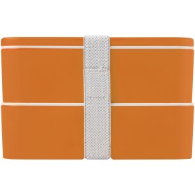 Lunch box MIYO à deux blocsCouleur:Orange / Orange / Blanc