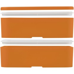 Lunch box MIYO à deux blocsCouleur:Orange / Orange / Blanc
