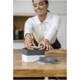 Lunch box MIYO à deux blocsCouleur:Orange / Orange / Blanc