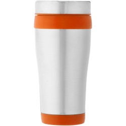 Mug isotherme Elwood 410mlCouleur:Argent / Orange