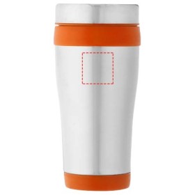 Mug isotherme Elwood 410mlCouleur:Argent / Orange