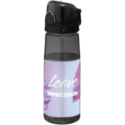 Bidon de sport Capri 700mlCouleur:Noir translucide