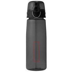 Bidon de sport Capri 700mlCouleur:Noir translucide